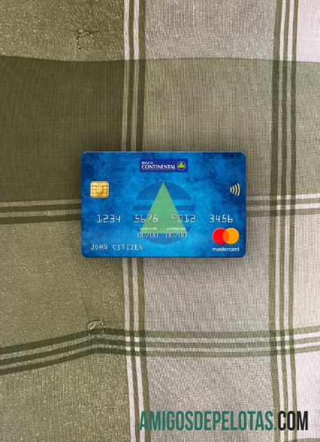 Paraguai Banco Continental S.A.E.C.A. Banco Mastercard Photolook Frente exemplo